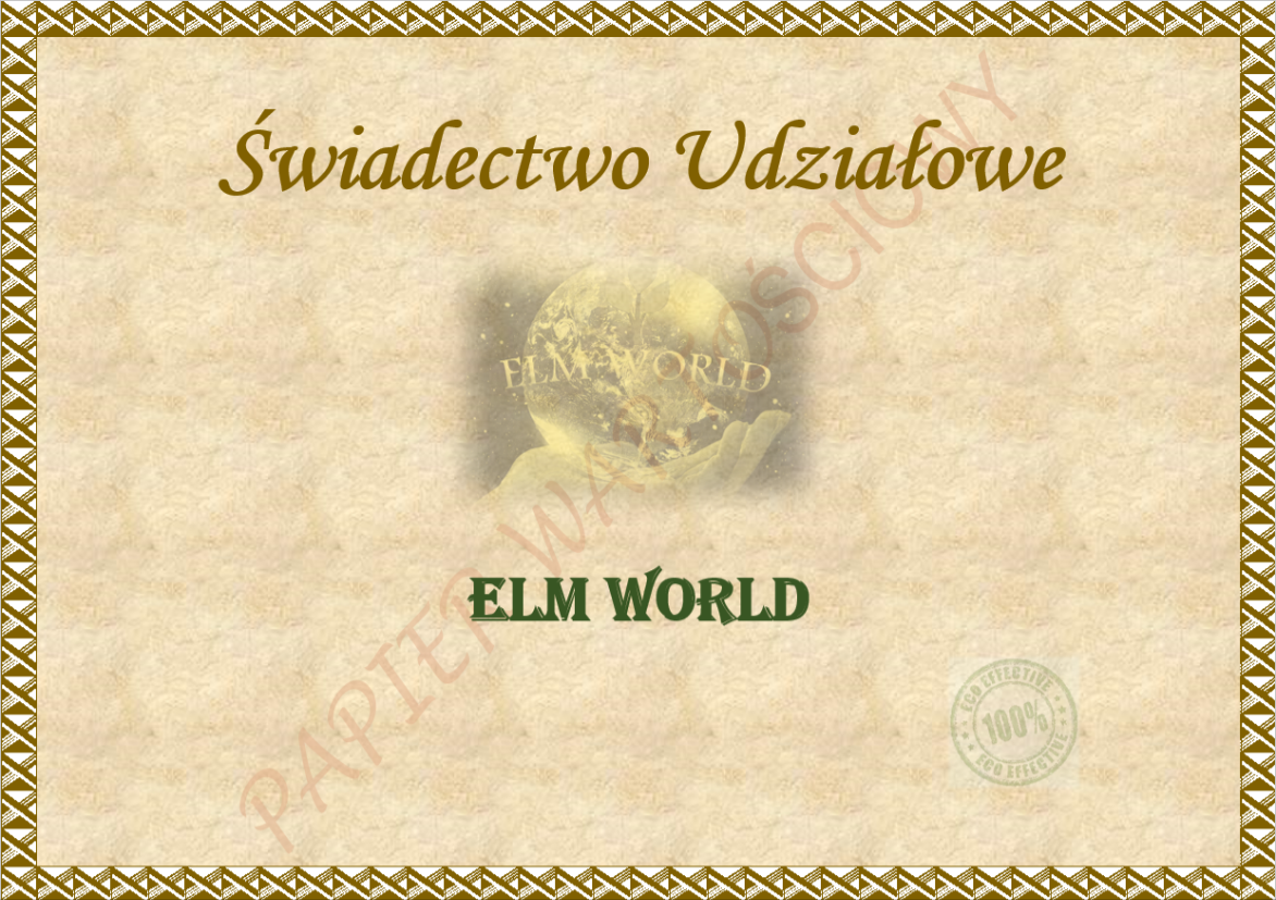 Świadectwo udziałowe